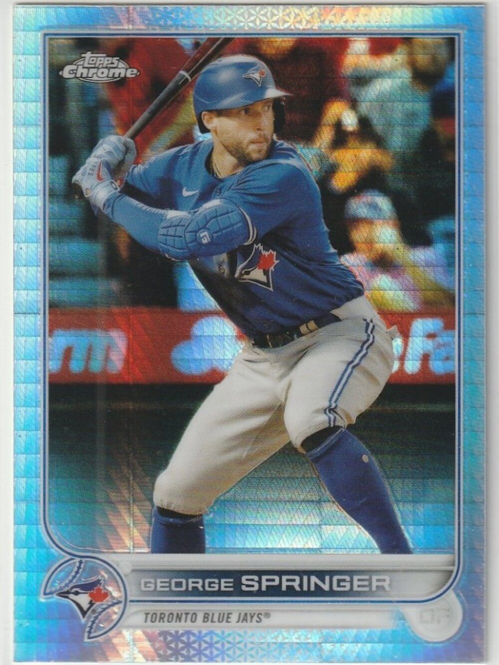 6for$49 GEORGE SPRINGER 2022 Topps Chrome Prism Refractor #214
